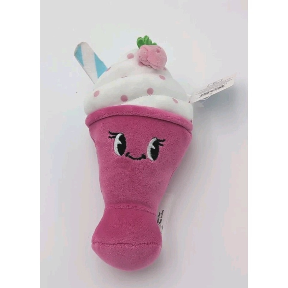 2025 Target Bullseye STRAWBERRY MILKSHAKE PLUSH NWT 7" Ice Cream Series